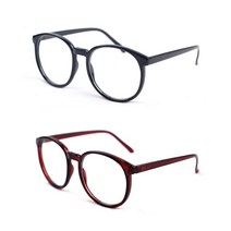 남자 여자 패션 원형 스퀘어 뿔테 안경 블랙 브라운