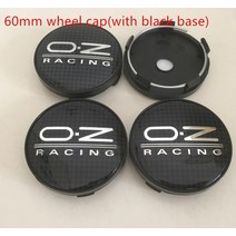 56mm OZ 로고 자동차 휠 센터 허브 캡 배지 커버 엠블럼 스티커 스타일링 액세서리 4 피스, 17 60 lattice silver 2