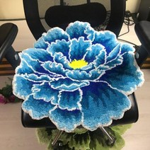 아기원형러그 유아러그 신생아러그 돗투돗3D 모란 두꺼운 꽃 카펫 침실 거실 라운드 러그 침대 부드러운 레