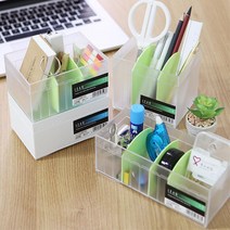 칸막이 오피스 문구정리 파티션수납함 데스크 책상꾸미기 독서실 병원 사무실 깔끔한, 4번 슬림 투명
