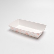 (DK) 일회용 떡포장 접시 사각 종이 용기 트레이 DK-7-1호 1박스 1400개