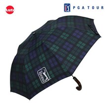 PGA투어 2단 자동우산 글렌체크우드