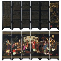 미니병풍 화조도병풍 제사용병풍 돌잔치병풍 종이병풍 돌잔치병풍 디자인병풍 Xunjinji 중국어 특성 칠기 작은 화면 오르간 체스 서예 및 그림 가정 장식 비즈니스 외교 선물, Red Mansions의 꿈에 있는 12개의 금색