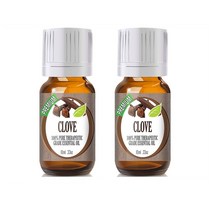 Healing Solutions 힐링솔루션 퓨어 클로브 에센셜 오일 정향유 0.33oz(10ml) 2팩