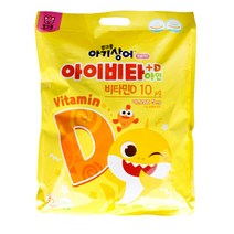 맑은누리 NEW 핑크퐁 아기상어 아이비타 비타민D+아연 대용량 비타민 1000정, 1개, 1ml