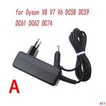 EU 플러그 전원 충전기 어댑터 다이슨호환 DC30 DC31 DC34 DC35 DC44 DC45 DC56 DC57 V8 V7 V6 V10 SV12 진공 청소기 부품, V8 V7 V6 DC58 DC59