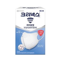 크리넥스 입체형(데일리방역) 라이트핏 KF94 마스크 대형8p, 8개