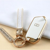 기아 차키 키커버 키링 키홀더 스마트키 TPU 키케이스, KI-10 아이보리