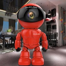 베이비모니터 무선 로봇 와이파이 카메라 IP P2P CCTV 캠 베이비 모니터 안전 감시 HD H.264 2.0MP 렌즈 IR 나이트 비전 안드로이드 IOS, [01] Red