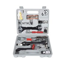 LetCart 자전거 수리 키트 도구-23PCS 스테인레스 스틸 산악 렌치 타이어 패치 도