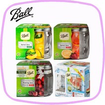 [볼메이슨]유리밀폐용기4p세트/스파이럴자16 28oz/쉐어링자16oz/드링크자16oz, 스파이럴자16oz