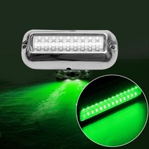 수중 보트 상인방 조명 42 Led 스테인레스 스틸 폰툰 방수 램프 해양 하드웨어 요트 미등, [02] green