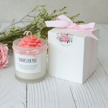 감사표현 어버이날 스승의날 카네이션 양초 천연 소이캔들 (선물포장), 쇼핑백+점화기, 라벤더