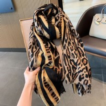 여성 봄 가을 겨울 스카프 명품 호피 무늬 레오파드 럭셔리 숄 머플러 스카프