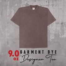샤카웨어 9.0oz 가먼트다이 디자이너 오버핏 티셔츠 (4color)