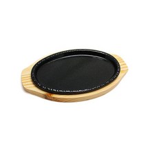 맥반석 스테이크판 3호 벌크 주물팬 콘치즈팬 무쇠팬그릴판 구이판 양식 한식 맥반석 콘치즈판 볶음철판 장어판 스테이크판, 본상품