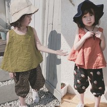 아이하루 피리민소매탑+아사팬츠