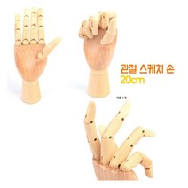 [풀리줄리] 원목 관절 뎃생 스케치 네일 동작 모델 DP용 손 20cm