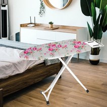스탠드다리미판 스팀 스탠딩 코스트코 미니 좌식 접이식 입식 다리미판 커버 행거 핸디형 어깨 단열 다리미, 01 Flower