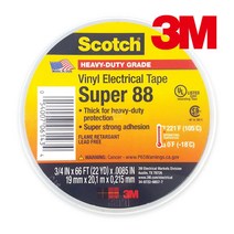 나skswint_3M Scotch Super 88 비닐 전기 절연 테이프 19mmx20M 배관보수재 부식방지 방수 보수용 보수재 파이프재♥winters, ♥나누리겨울!, ♥newvel