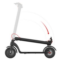 전동 킥보드 접이식 이륜차 X7 전기 스텝 350W 청용 8.510 인치 에어 휠 E 스쿠터 탈착식 배터리 36V 10AH EEC Citycoco, Black-10 Inch