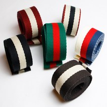 헤세드 NEW)38미리 스트라이프 웨이빙끈, 아이보리삼색