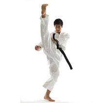 유도 주짓수 도복 화이트 블루 전신세트 성인용
