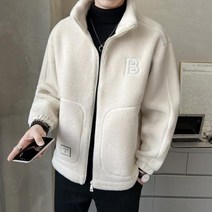 남자 봄 가죽 스웨이드 바버 자켓 후리스 봄/가을 유행 캐주얼 코트 따뜻한 남성 재킷 탑 올 매치 옷