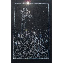 핫픽스 모티브 의류리폼 옷리폼 스톤 큐빅 부자재 의류DIY - 엄마 아기 기린