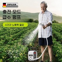 충전식 양수기펌프 농업용양수기 다용도 소형 가정용 전기 급수 관개, 26AH리튬배터리듀얼코어펌프-30m튜브