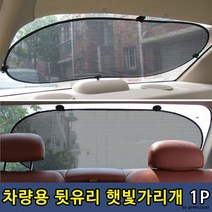 차량용 햇빛가리개 뒷유리, 뒷유리 단일, 2개, 블랙색상