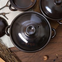 예산도자기 황토 손잡이 옹기방 뚝배기, 상세설명 참조, 없음