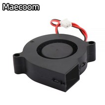 1PCS Maecoom 5015 50mm DC 24V 12V 2Pin 슬리브 베어링 브러시리스 냉각 터빈 송풍기 팬 x 15mm 쿨러 팬106151, 5015 12V