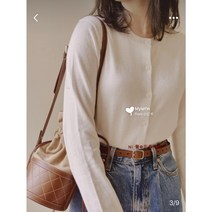 일본 세대 UNIQLO INES 봄과 여름 디자이너 협력 캐시미어면혼방 라운드넥 가디건 417954