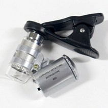 LED 스마트폰 현미경 클립형 60배율, 단품