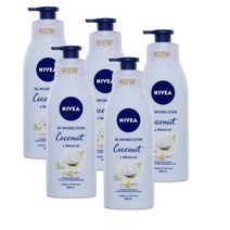 니베아 오일 인 로션 코코넛 앤 모노이 오일 바디로션 400ml Nivea Oil In Lotion Coconut Monoi Oil Body Lotionl, 5개