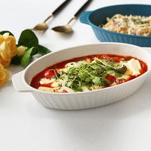 푸코 빗살 플레이트 그라탕기 5color, 화이트
