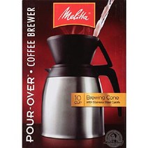 Melitta 밀리타 Pour Over 핸드드립 커피 Brewer, Steel Carafe