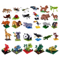 미니블럭 초미니블럭 초미니 블럭 키덜트 곤충 동물 완구, (초미니블럭) 푸들