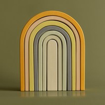 발도르프 빅레인보우 블럭 교구 원목 무지개 민민코펜하겐 아기장남감 원목블럭, Pastel(파스텔)