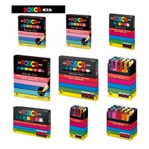 미쯔비시 유니 포스카 마카 펜 세트 PC-1M 3M 5M 8K (7색 8색12색 15색), 5M 15색 (PC5M15C), 1개