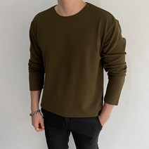 미꼬장 남자 티셔츠 긴팔 구김방지 립넥 헤리 스판