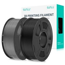 PLA Plus 3D 프린팅 필라멘트, 블랙+그레이