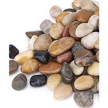 GASPRO 8 lb Gravel River Rock Natural Decorative Polished Mixed Pebbles for Plants Aquariums Land, 1