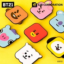 BT21 큐비스 그립 톡 스마트톡 거치대 핑거 홀더 치미 쿠키 코야 망 알제이 슈키 타타
