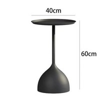 커피 테이블 가구 가벼운 고급 단철 거실 소파 사이드 간단한 작은 원형 코너, C-04