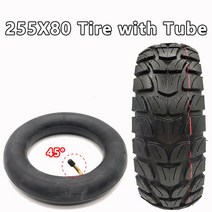 전동킥보드타이어 튜브리스 킥보드바퀴 튜브 부품 10 인치 10x3.0 8065-6 255x80 kugoo m4 dualtron victor 럭셔리 이글 스피드 웨이 4 5 제로, 255x80(튜브 45 포함)
