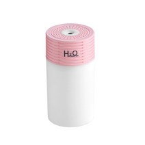 무드등가습기 미니 초음파 USB 공기 가습기 300ML 쿨 미스트 메이, 03 분홍색_01 USB Cable