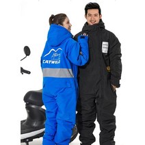 바이크우주복 배달우주복 라이더 바이크 라이딩 자켓 점프수트 배달대행, 블랙 XL