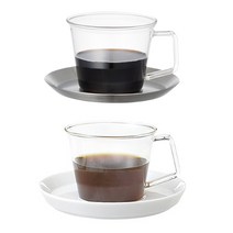 킨토 캐스트 드링크 커피 컵앤소서 220ml 2타입, 220ml 세라믹